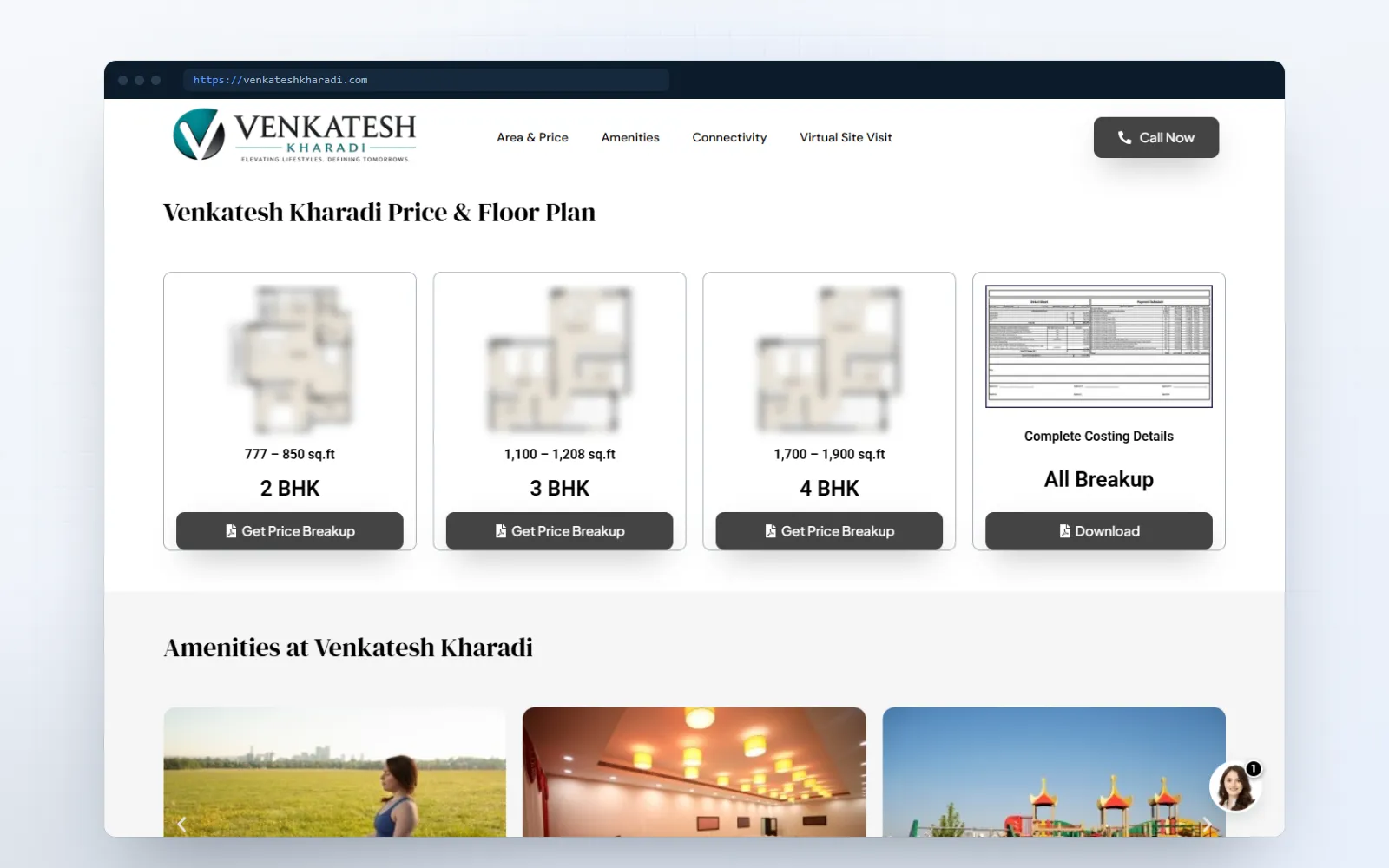 Venkatesh Kharadi — screen 2 of 3, shown on desktop and mobile