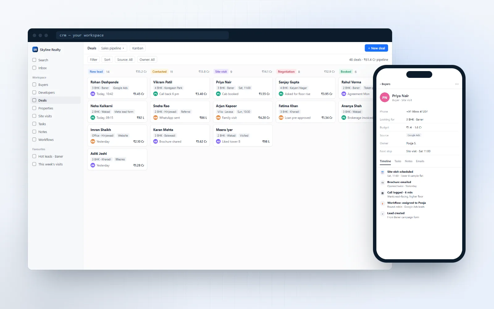 Broker CRM — CRM we built