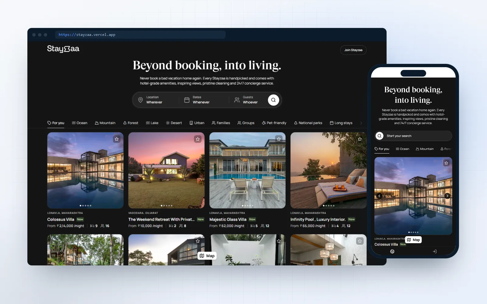 Stayzaa — Marketplaces we built